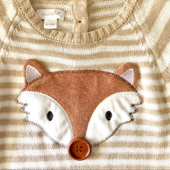 NWOT Mudpie Fox Sweater Romper - Baby - Picture 3 of 6